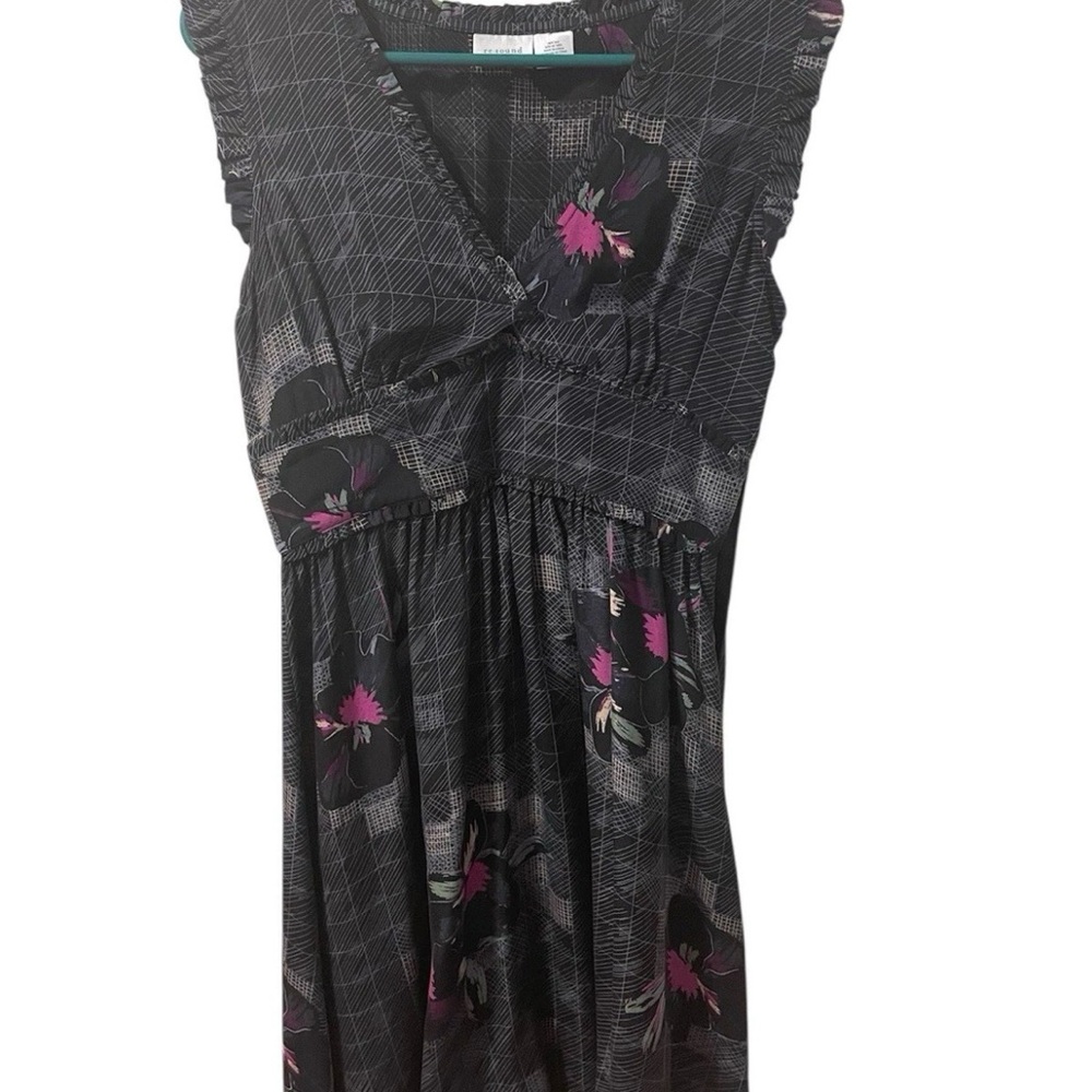 Re:sound 100% Silk 2000s boho/romantic casual Ruffle Dress - S